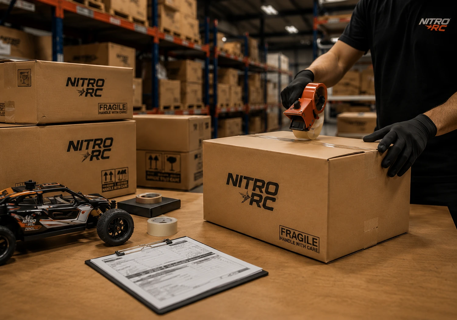 NitroRC logistics and shipping support