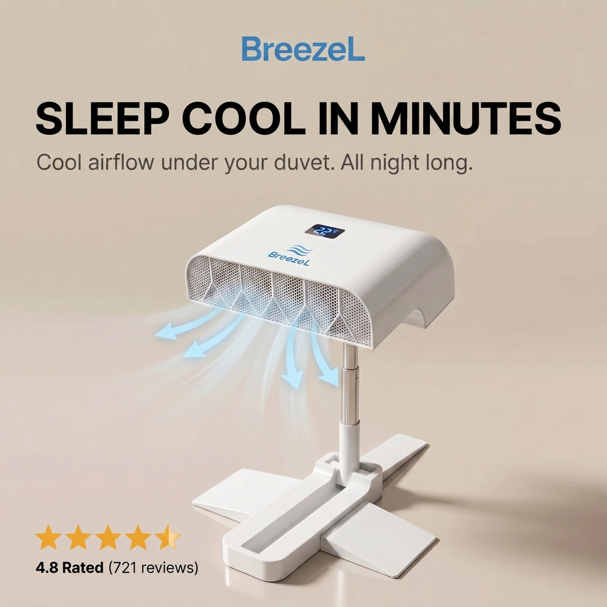 BreezeL™ Bed Cooling Fan