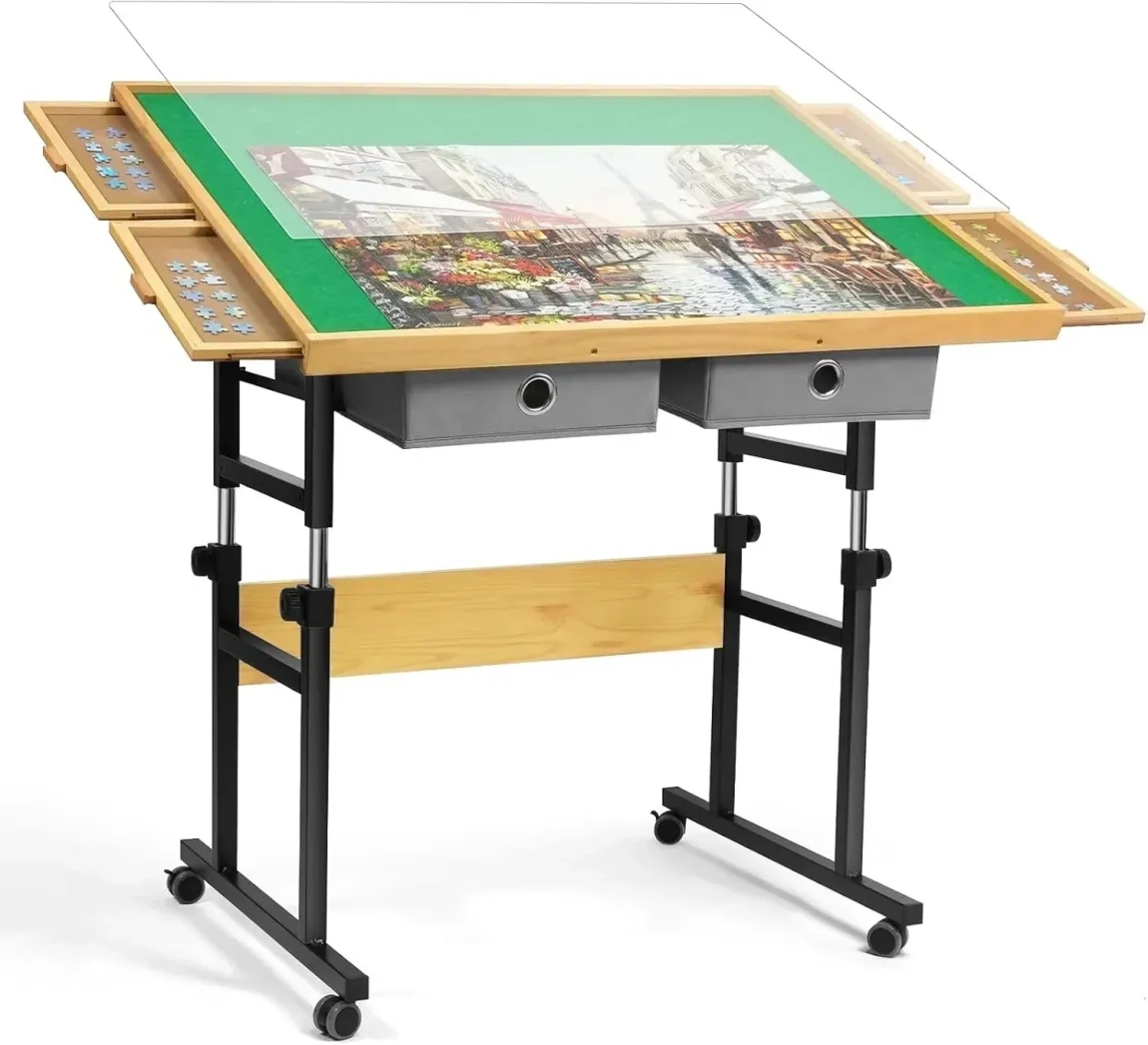 🔥Last Day Sale $99🧩ALL4JIG Jigsaw Puzzle Table with Legs - Image 6