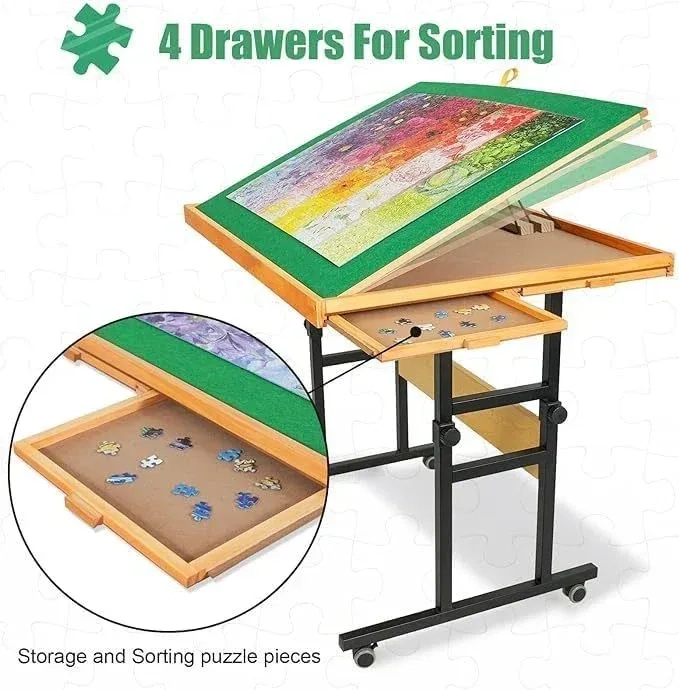 🔥Last Day Sale $99🧩ALL4JIG Jigsaw Puzzle Table with Legs - Image 3